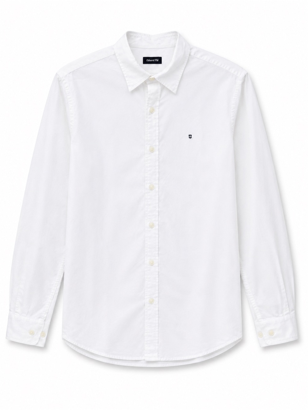 Victorinox White Tailored Fit Long Sleeve Button-Down Shirt - Size S